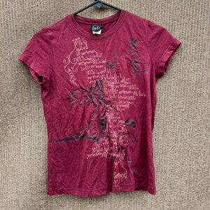 Vintage Disney Corsp Bride Red Burgandy Women’s shirt Sz Large